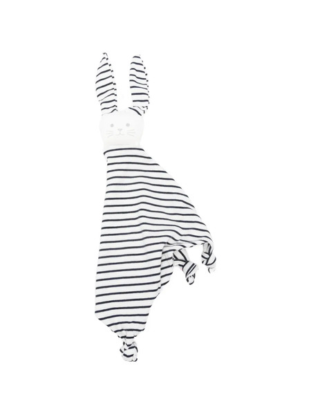  Petit Bateau Striped Rabbit Comforter - Neutrals 