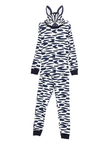  Petit Bateau Zebra-print Pyjamas - White 