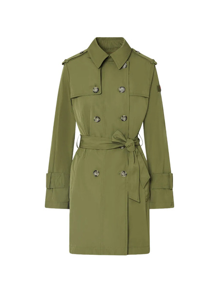  Peuterey Button-up Belted Coat - Green 