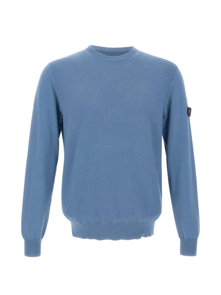  Peuterey Ganna Logo-patch Crew-neck Sweater - Blue 