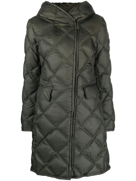  Peuterey Hooded Quilted Coat - Green 