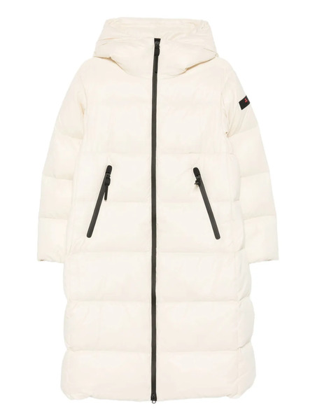  Peuterey Hooded Zip-up Coat - White 