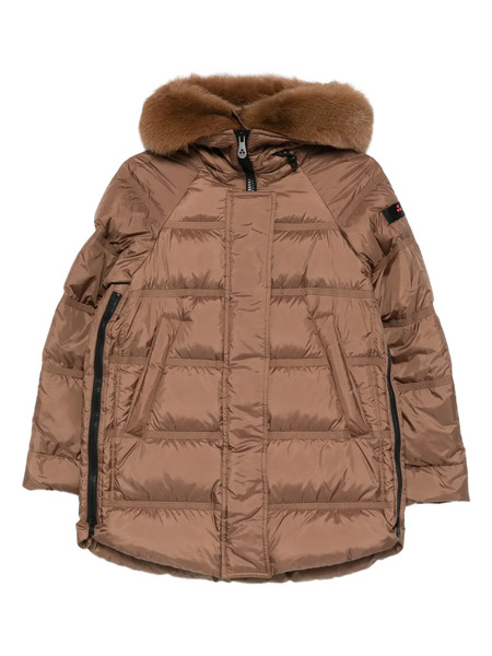  Peuterey Logo-patch Parka Coat - Brown 