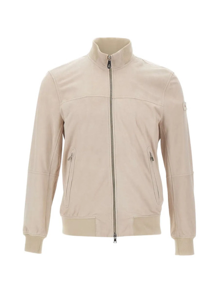  Peuterey Ribbed Suede Jacket - Neutrals 