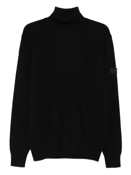  Peuterey Roll-neck Patch-pocket Sweater - Black 