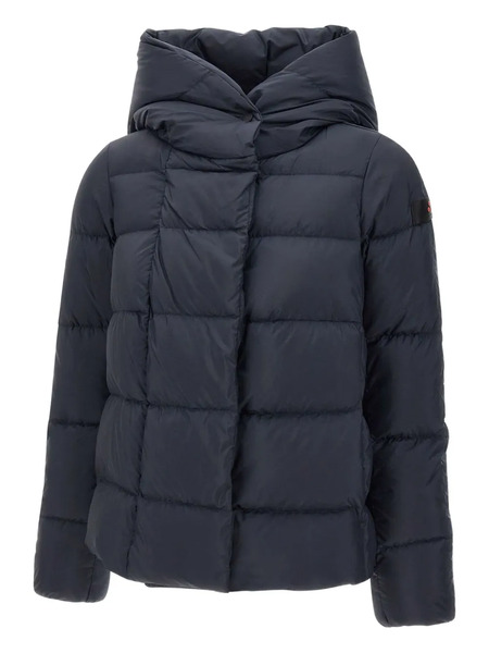 Peuterey Wraparound-hood Quilted Jacket - Blue 