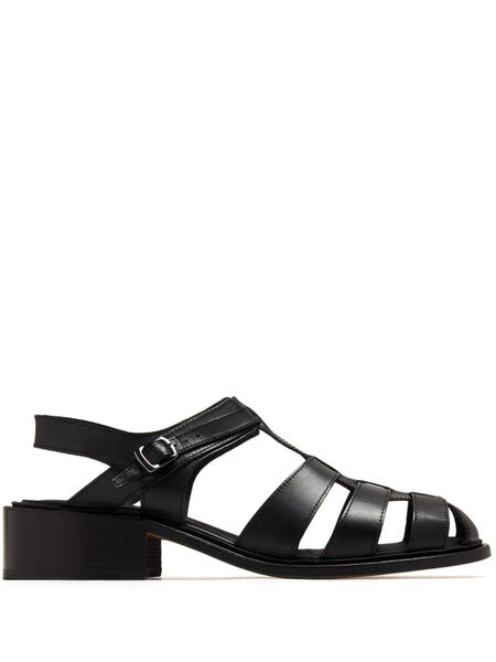  Phileo Pecheur Faux-leather Sandals - Black 