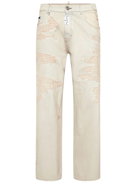  Philipp Plein Beach Boy Fit Jeans - White 