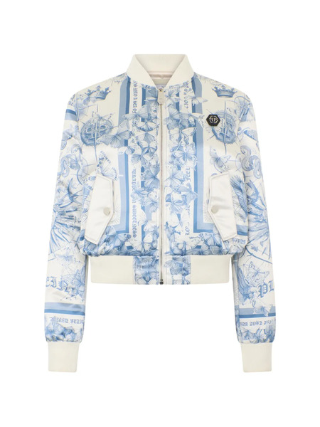  Philipp Plein Bomber Jacket - White 