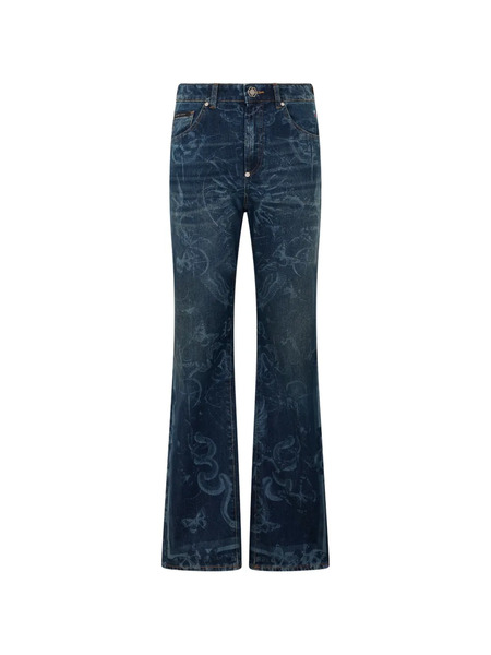  Philipp Plein Butterfly Tattoo Jeans - Blue 