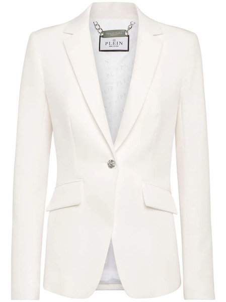  Philipp Plein Cady Ls Crystal Skull Blazer - White 