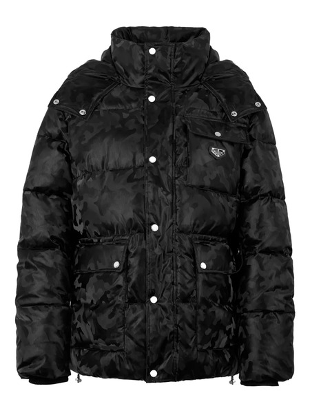  Philipp Plein Camouflage Puffer Jacket - Black 