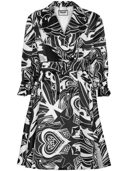  Philipp Plein Circus Trench Coat - Black 