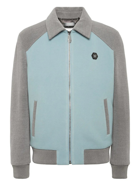  Philipp Plein Coster Bomber Jacket - Blue 