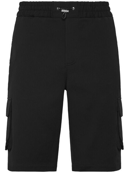  Philipp Plein Cotton Cargo Shorts - Black 