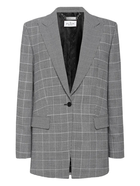  Philipp Plein Crest Blazer - Grey 
