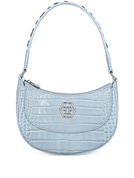  Philipp Plein Croco-printed Tote Bag - Blue 