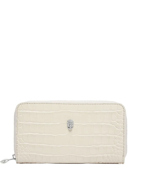  Philipp Plein Crocodile-print Wallet - Neutrals 