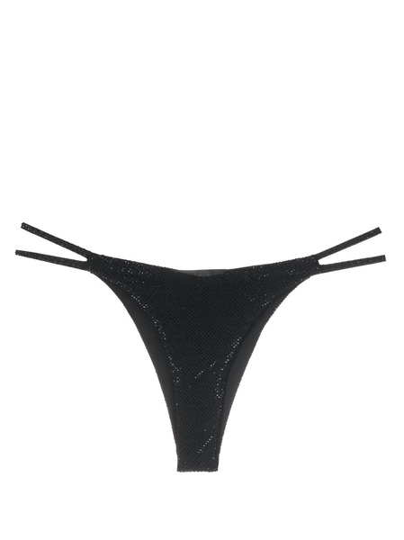  Philipp Plein Crystal-embellished Thong - Black 