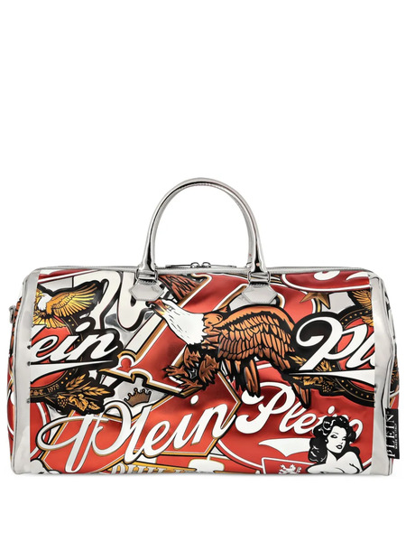  Philipp Plein Eagle-print Top-handle Holdall - Multicolour 