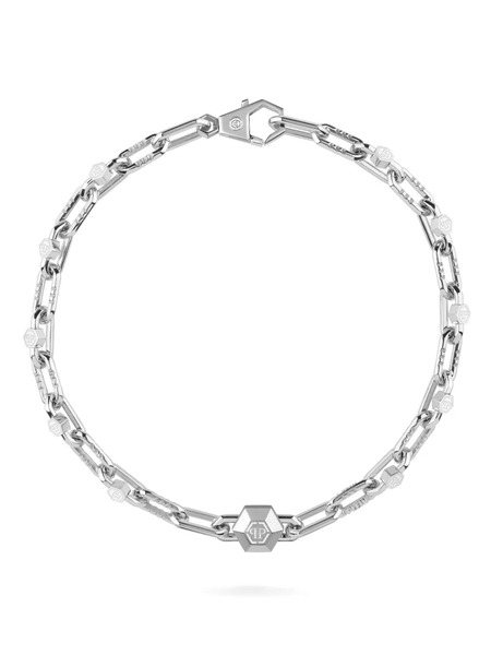  Philipp Plein Edge Necklace - Silver 