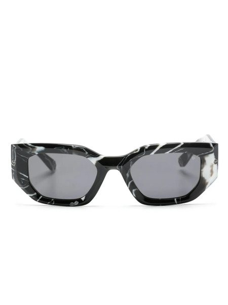  Philipp Plein Eyewear Marbled Square-frame Sunglasses - Black 
