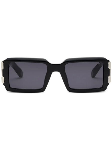  Philipp Plein Eyewear Plein Eagle Rectangular Sunglasses - Black 