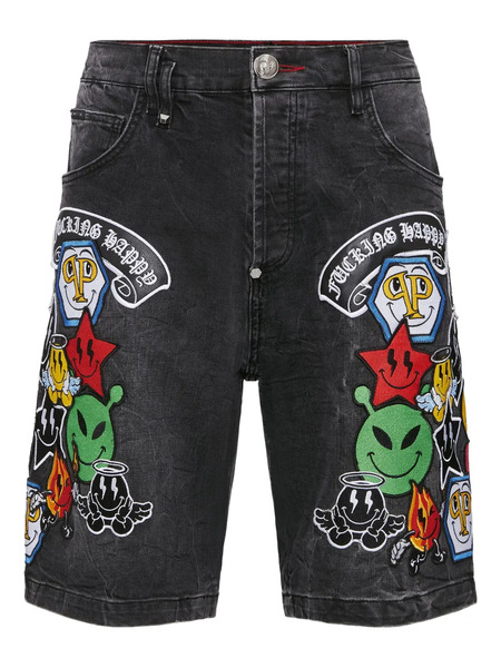 Philipp Plein Fermentera Shorts - Grey 