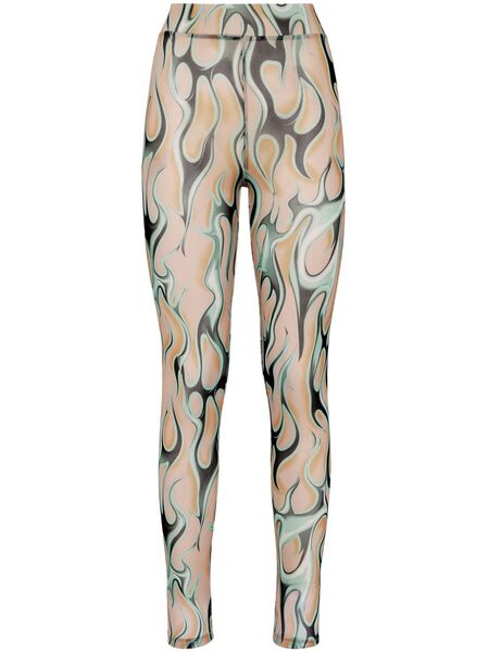  Philipp Plein Flame Leggings - Neutrals 