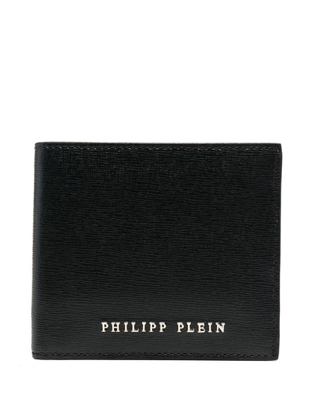  Philipp Plein French Leather Wallet - Black 