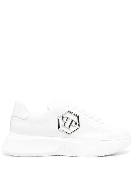  Philipp Plein Godzilla Runner Hexagon Sneakers - White 