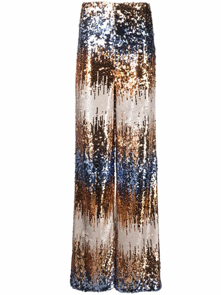  Philipp Plein Gothic Plein Sequinned Trousers - Gold 