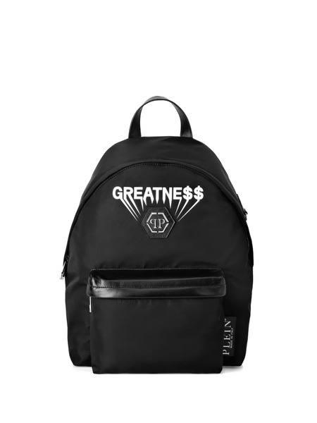  Philipp Plein Greatness-print Backpack - Black 