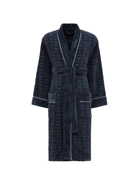  Philipp Plein Hexagon Bath Robe - Blue 
