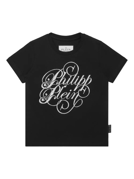  Philipp Plein Junior Coursive T-shirt - Black 