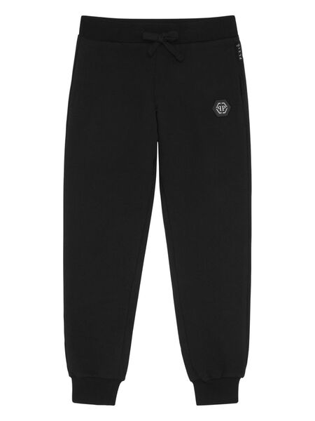  Philipp Plein Junior Logo-patch Drawstring-elasticated Track Pants - Black 