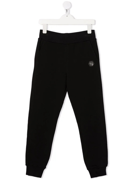  Philipp Plein Junior Logo-patch Track Pants - Black 