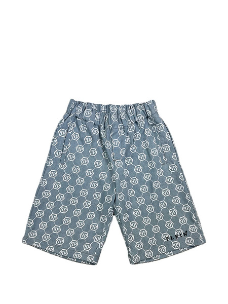  Philipp Plein Junior Patterned Shorts - Blue 