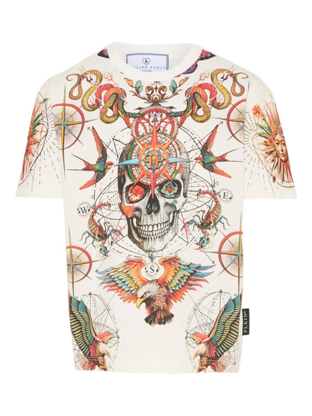  Philipp Plein Junior Short-sleeves Patterned T-shirt - Neutrals 
