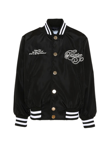  Philipp Plein Junior Teddy-bear Bomber Jacket - Black 