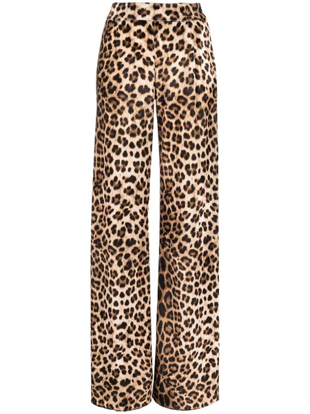  Philipp Plein Leopard-print Flared Trousers - Brown 