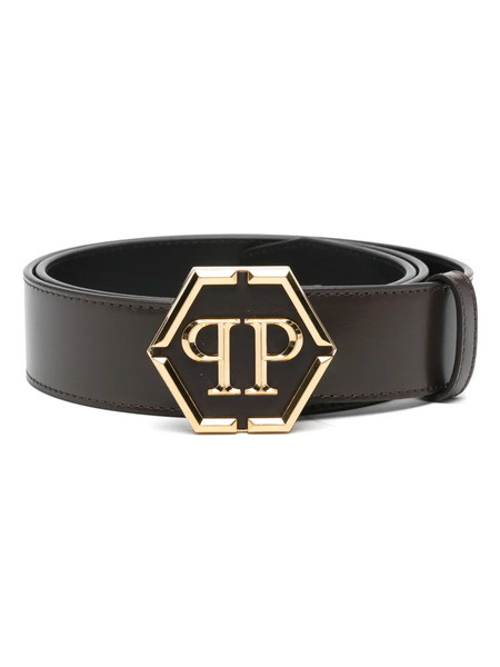  Philipp Plein Logo-buckle Belt - Brown 