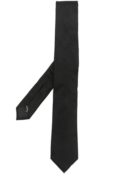  Philipp Plein Logo-jacquard Silk Tie - Black 