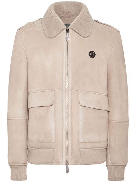  Philipp Plein Logo-patch Jacket - Neutrals 