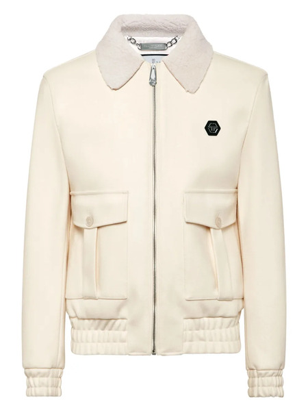 Philipp Plein Logo-patch Jacket - Neutrals 