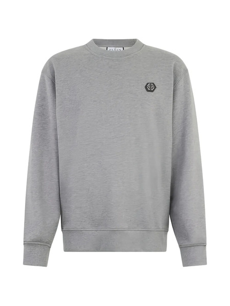  Philipp Plein Logo Patch Sweatshirt - Grey 