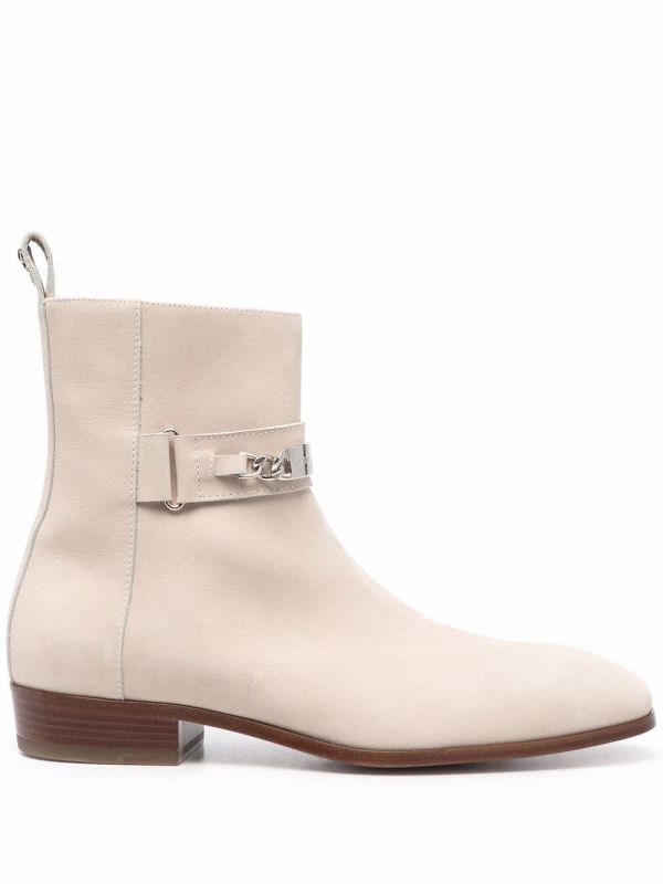  Philipp Plein Logo Plaque Ankle Boots - Neutrals 