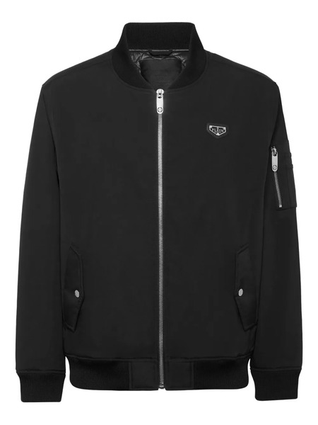  Philipp Plein Logo-plaque Bomber Jacket - Black 