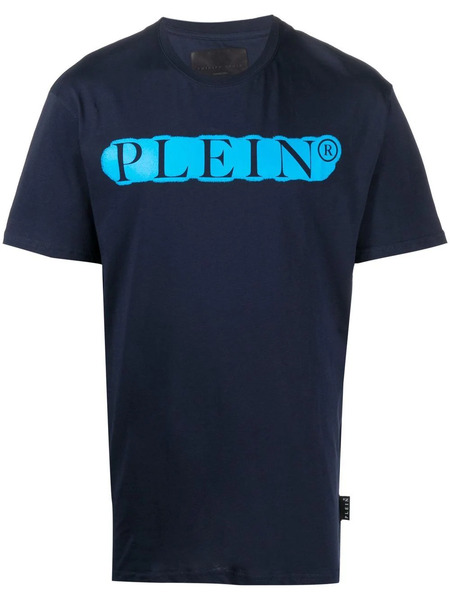  Philipp Plein Logo Print T-shirt - Blue 