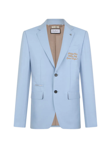  Philipp Plein Long-sleeve Buttoned Blazer - Blue 